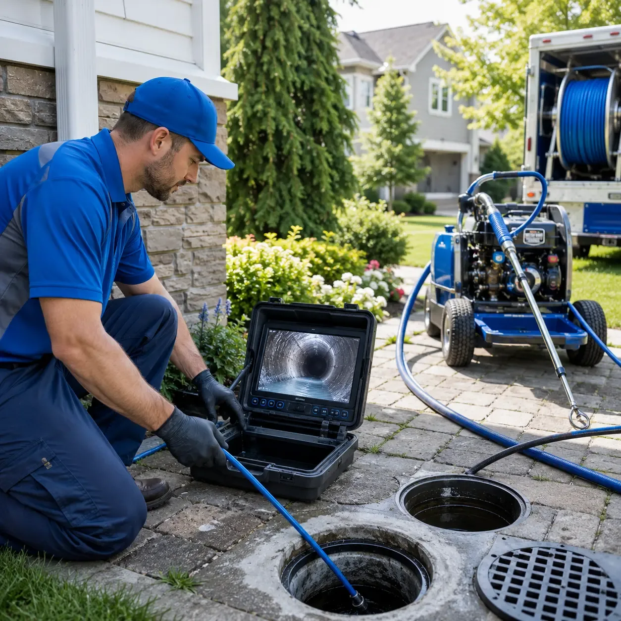 Outdoor drain cleaning professionals serving Hancock, MI