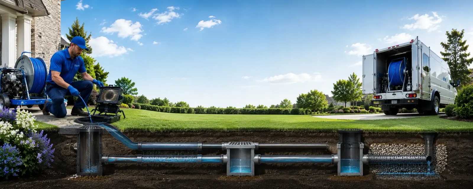 Outdoor drain cleaning information for Hancock, MI